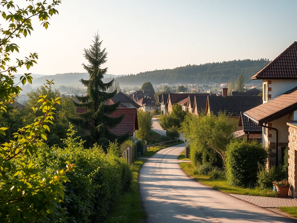 Bocian na gnieździe na dachu budynku w Sierpcu podczas sezonu wiosennego