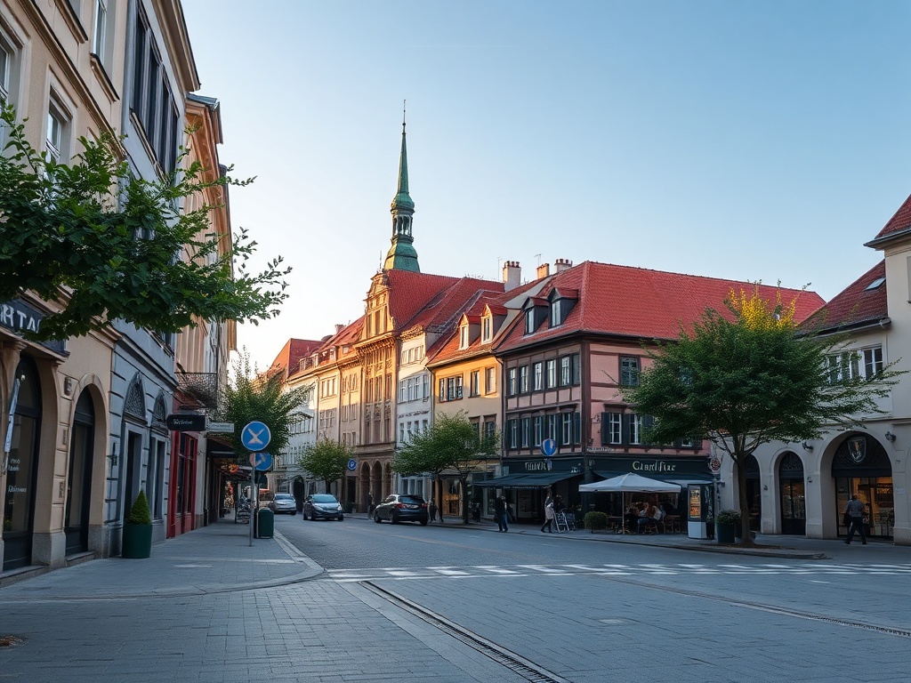 Mapa z zaznaczonymi punktami usługowymi w Sierpcu, ilustrująca infrastrukturę miasta